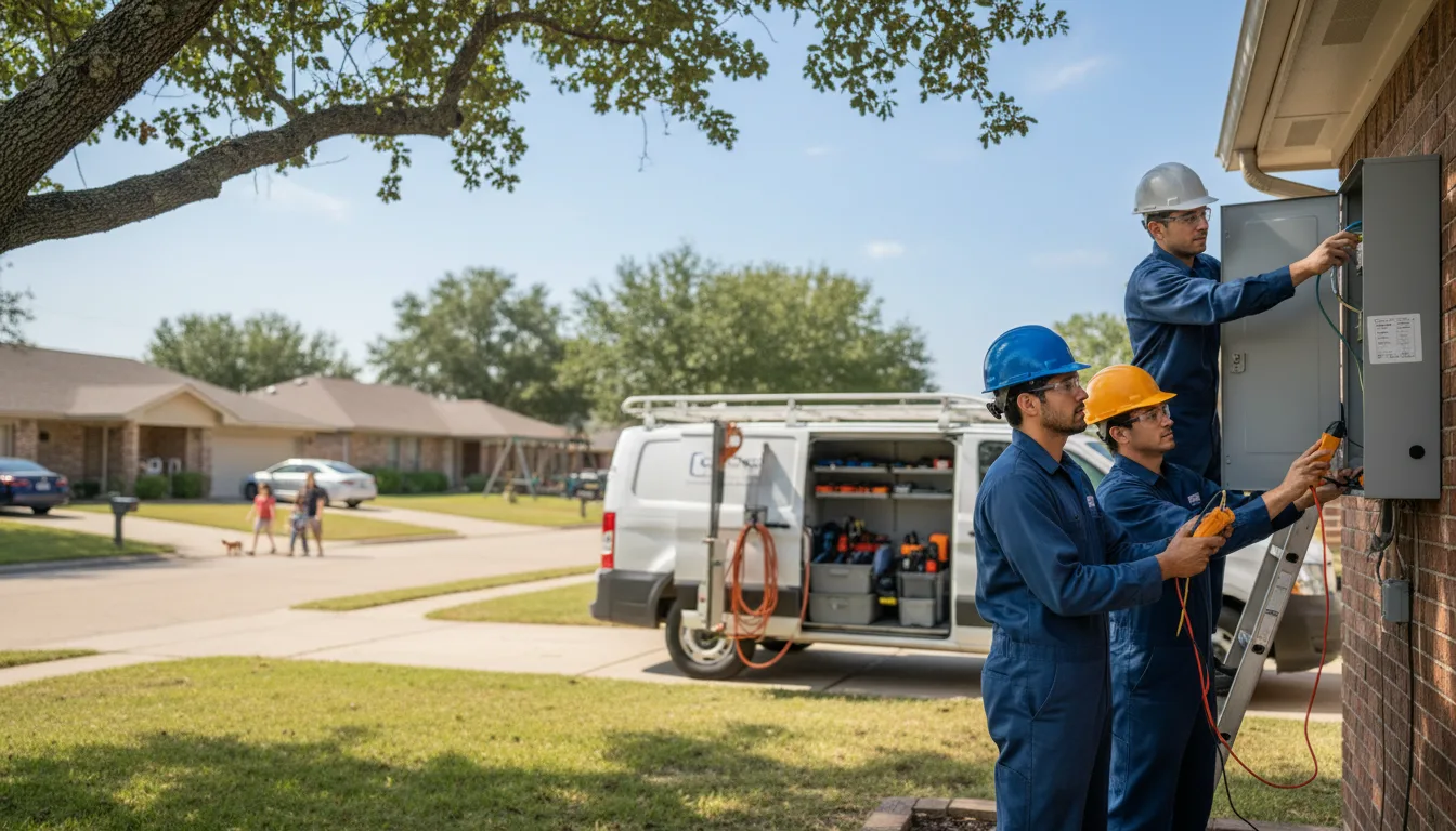 Certified electrician providing emergency electrical services in Spicewood, TX